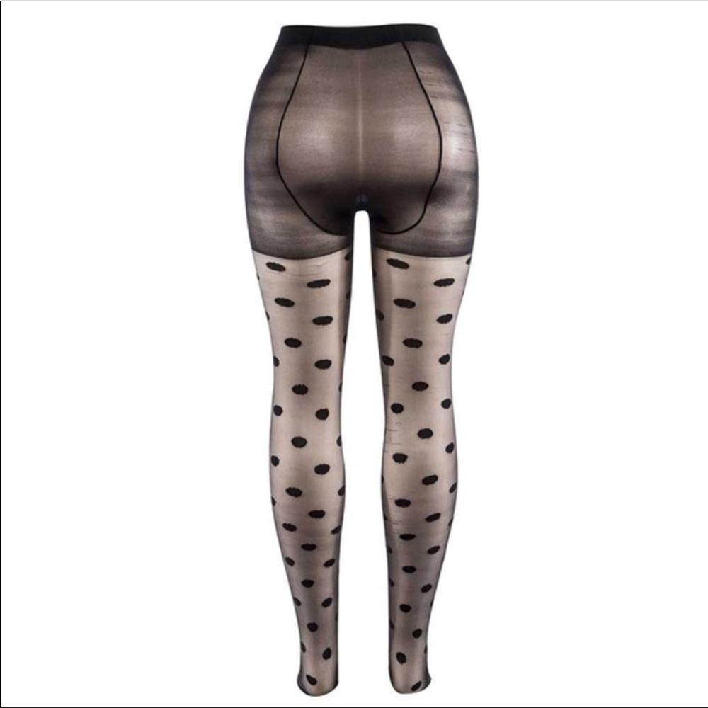 NWT Women’s Polka Dot Pantyhose - Picture 6 of 8